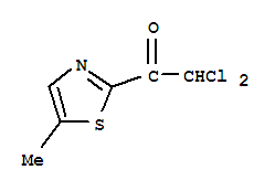 Ethanone, 2,2-dichloro-1-(5-methyl-2-thiazolyl)-(9ci) Structure,87830-83-9Structure