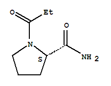 (s)-(9ci)-1-(1-氧代丙基)-2-吡咯烷羧酰胺结构式_87892-79-3结构式