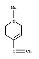 (9CI)-4-乙炔-1,2,3,6-四氢-1-甲基-吡啶结构式_87973-85-1结构式