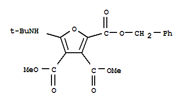 2,3,4-Furantricarboxylic acid,5-[(1,1-dimethylethyl)amino]-,3,4-dimethyl 2-(phenylmethyl) ester Structure,882040-49-5Structure