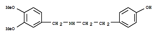 4-(2-(3,4-Dimethoxybenzylamino)ethyl)phenol Structure,88205-07-6Structure