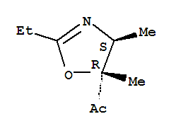 Ethanone, 1-(2-ethyl-4,5-dihydro-4,5-dimethyl-5-oxazolyl)-, trans-(9ci) Structure,88309-33-5Structure