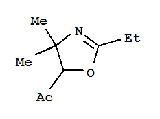 Ethanone, 1-(2-ethyl-4,5-dihydro-4,4-dimethyl-5-oxazolyl)-(9ci) Structure,88309-38-0Structure