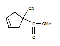 3-Cyclopentene-1-carboxylicacid,1-cyano-,methylester(9ci) Structure,88326-52-7Structure