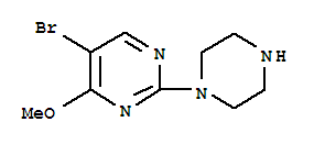 5-Bromo-2-(piperazin-1-yl)-4-methoxypyrimidine Structure,885267-38-9Structure