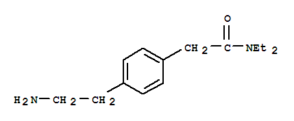 2-[4-(2-氨基乙基)-苯基]-N,N-二乙基乙酰胺结构式_885270-64-4结构式