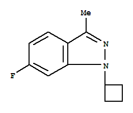 1-Cyclobutyl-6-fluoro-3-methyl-1h-indazole Structure,885271-99-8Structure