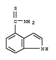 1H-吲哚-4-硫代羧酸酰胺结构式_885272-40-2结构式