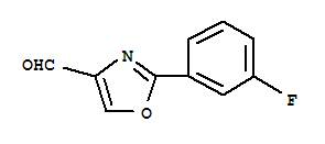 2-(3-氟苯基)-噁唑-4-甲醛结构式_885272-95-7结构式