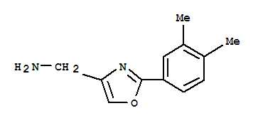 2-(3,4-Dimethyl-phenyl)-oxazol-4-yl-methylamine Structure,885273-38-1Structure