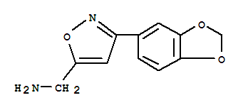 C-(3-benzo[1,3]dioxol-5-yl-isoxazol-5-yl)-methylamine Structure,885273-58-5Structure