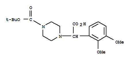 2-(4-Boc-piperazinyl)-2-(2,3-dimethoxy-phenyl)acetic acid Structure,885274-63-5Structure