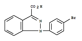 1-(4-Bromo-phenyl)-1h-indazole-3-carboxylic acid Structure,885275-47-8Structure