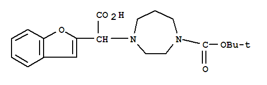 1-Boc-4-(benzofuran-2-yl-carboxy-methyl)-[1,4]diazepane Structure,885275-79-6Structure