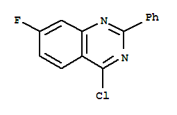 4-Chloro-7-fluoro-2-phenyl-quinazoline Structure,885277-10-1Structure