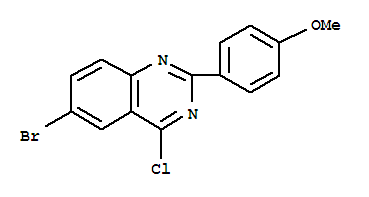 6-Bromo-4-chloro-2-(4-methoxy-phenyl)quinazoline Structure,885277-19-0Structure