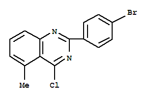 2-(4-Bromo-phenyl)-4-chloro-5-methyl-quinazoline Structure,885277-89-4Structure