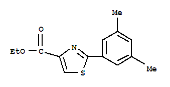 2-(3,5-Dimethyl-phenyl)-thiazole-4-carboxylic acid ethyl ester Structure,885278-63-7Structure