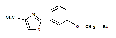 2-(3-Benzyloxy-phenyl)-thiazole-4-carbaldehyde Structure,885278-72-8Structure