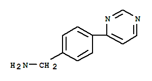 Benzenemethanamine, 4-(4-pyrimidinyl)-(9ci) Structure,885466-46-6Structure