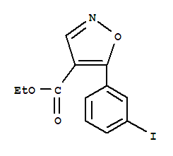 (9ci)-5-(3-碘苯基)-4-异噁唑羧酸乙酯结构式_887407-86-5结构式