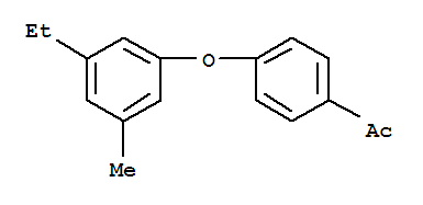 1-[4-(3-Methyl-5-ethyl-phenoxy)-phenyl]-ethanone Structure,887575-37-3Structure