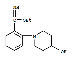 2-(4-Hydroxy-piperidin-1-yl)-benzimmidic acid ethyl ester Structure,887577-98-2Structure