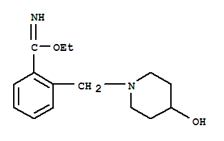 2-(4-Hydroxy-piperidin-1-ylmethyl)-benzimidic acid ethyl ester Structure,887578-10-1Structure