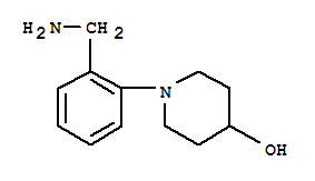 1-(2-氨基甲基苯基)-4-哌啶醇结构式_887580-19-0结构式