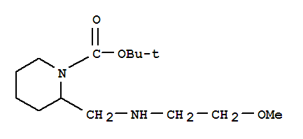 1-Boc-2-[(2-甲氧基乙基氨基)-甲基]-哌啶结构式_887588-49-0结构式