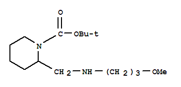 1-Boc-2-[(3-甲氧基丙基氨基)-甲基]-哌啶结构式_887588-54-7结构式