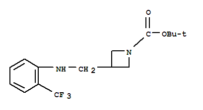 1-Boc-3-([(2-trifluoromethyl-phenyl)-amino]-methyl)-azetidine Structure,887590-20-7Structure