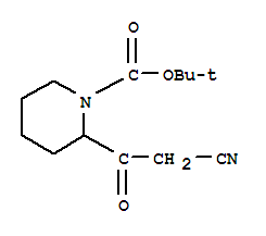 2-(2-Cyano-acetyl)-piperidine-1-carboxylic acid tert-butyl ester Structure,887592-68-9Structure