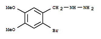 (2-Bromo-4,5-dimethoxybenzyl)hydrazine hydrochloride Structure,887596-58-9Structure