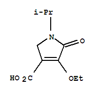 (9ci)-4-乙氧基-2,5-二氢-1-(1-甲基乙基)-5-氧代-1H-吡咯-3-羧酸结构式_88767-02-6结构式