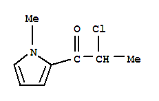 (9ci)-2-氯-1-(1-甲基-1H-吡咯-2-基)-1-丙酮结构式_88773-63-1结构式