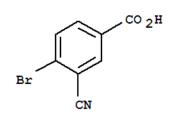 Benzoic acid, 4-bromo-3-cyano- Structure,887757-25-7Structure