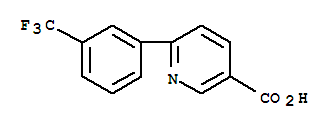 6-(3-(三氟甲基)苯基)烟酸结构式_887976-13-8结构式