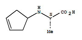 (9ci)-n-(3-环戊烯-1-基)-L-丙氨酸结构式_88899-15-4结构式