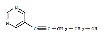 3-Butyn-1-ol ,4-(5-pyrimidinyl)- (9ci) Structure,88940-56-1Structure