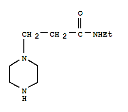 (9ci)-n-乙基-1-哌嗪丙酰胺结构式_89009-59-6结构式