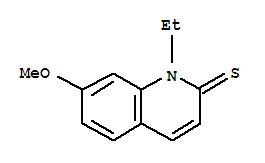 2(1H)-quinolinethione, 1-ethyl-7-methoxy- Structure,892222-94-5Structure