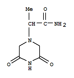 (9ci)--alpha--甲基-3,5-二氧代-1-哌嗪乙酰胺结构式_89260-77-5结构式