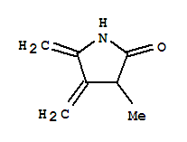 (9ci)-3-甲基-4,5-双(亚甲基)-2-吡咯烷酮结构式_89267-99-2结构式