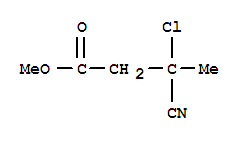 (7ci)-3-氯-3-氰基-丁酸甲酯结构式_89415-74-7结构式