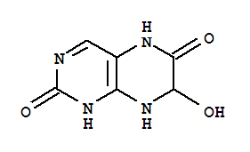 (7ci)-1,5,7,8-四氢-7-羟基-2,6-蝶啶二酮结构式_89418-30-4结构式