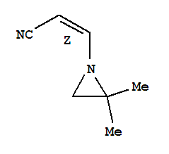 (z)-(9ci)-3-(2,2-二甲基-1-氮丙啶)-2-丙烯腈结构式_89422-25-3结构式