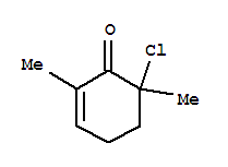 2-Cyclohexen-1-one, 6-chloro-2,6-dimethyl- Structure,89529-60-2Structure