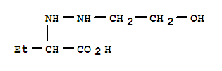 (7ci)-2-[2-(2-羟基乙基)肼基]-丁酸结构式_89582-44-5结构式