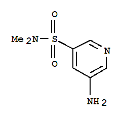 (9ci)-5-氨基-N,N-二甲基-3-吡啶磺酰胺结构式_896161-00-5结构式